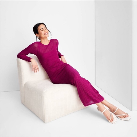 Nwt Women's Long Sleeve Sheer Midi Dress - Future
Collective with Jenny K. Lopez - Picture 3 of 6